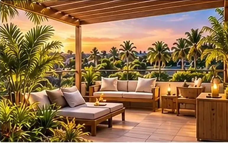 Terraza superior privada de la Pool Suite Rooftop